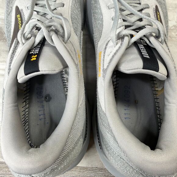 Brooks Adrenaline GTS 24 Men's Size 11.5 Grey Running Shoes Sneakers 1104371D084 - Picture 8 of 9